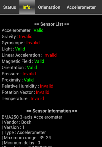 Sensor Test Tool