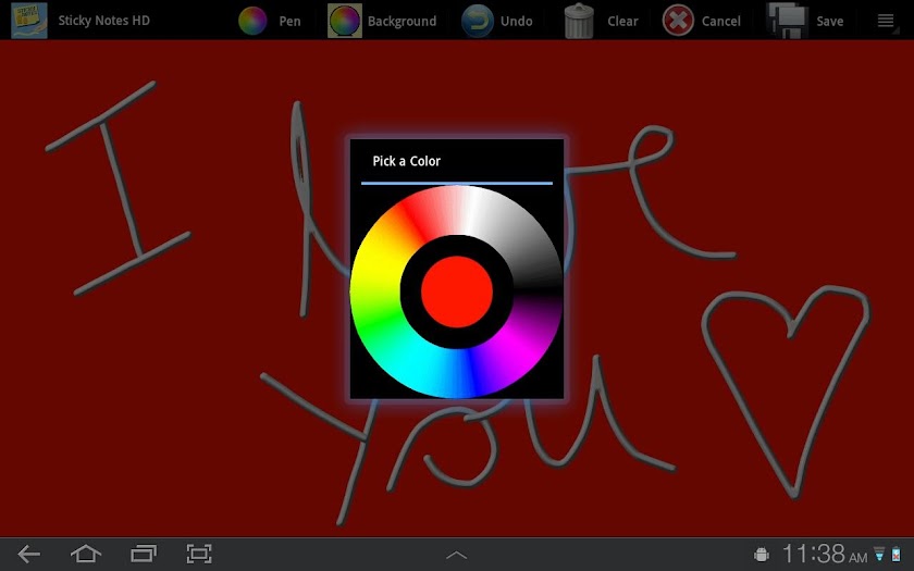 Sticky Notes HD Tablet Widget Screen 3