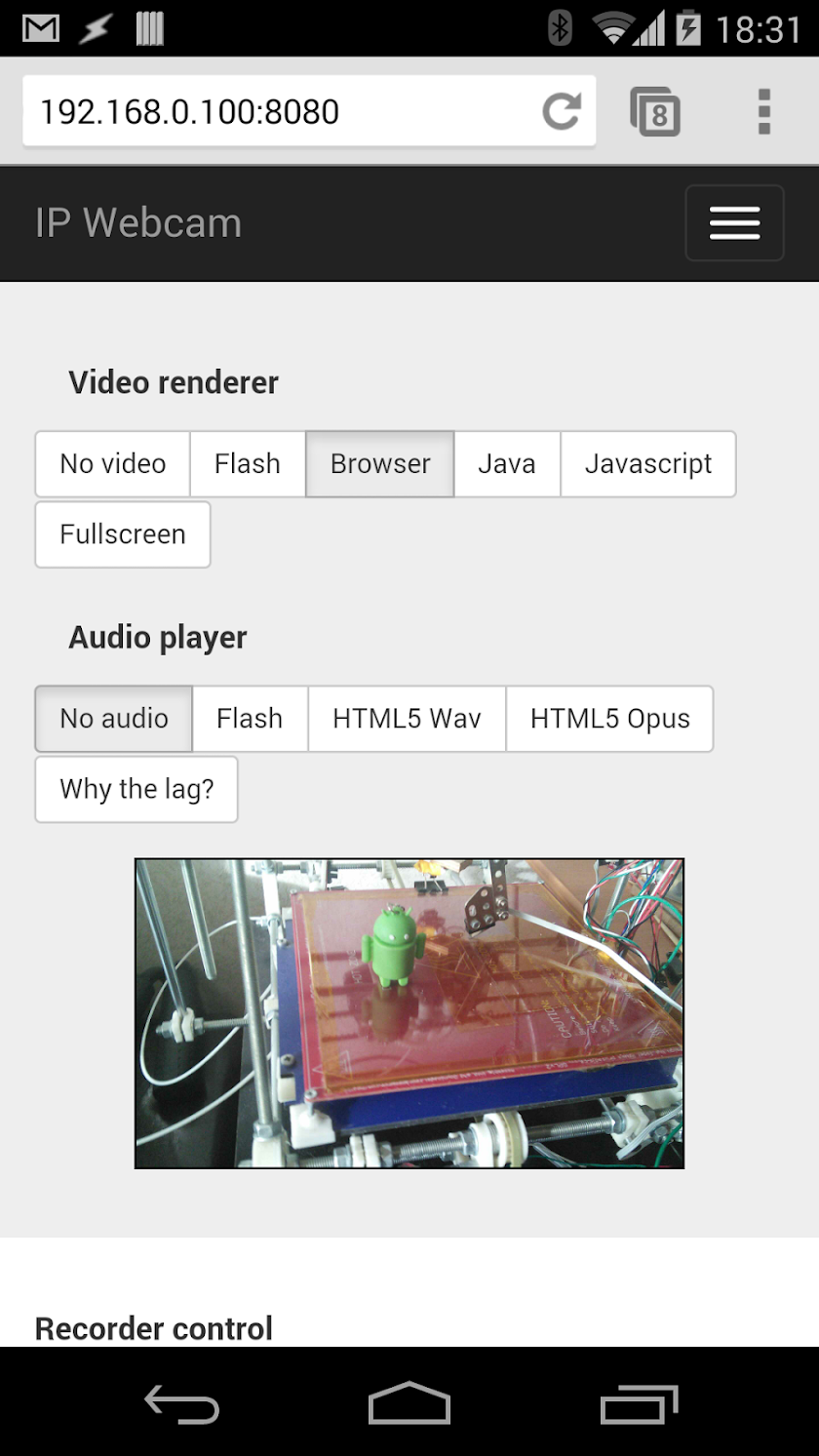 IP Webcam Screen 3