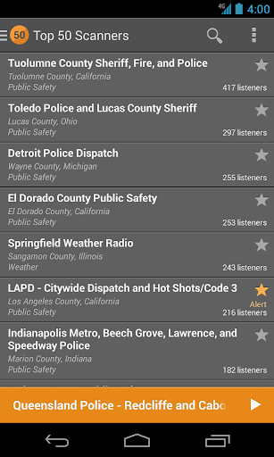 Android APK : Scanner Radio Pro