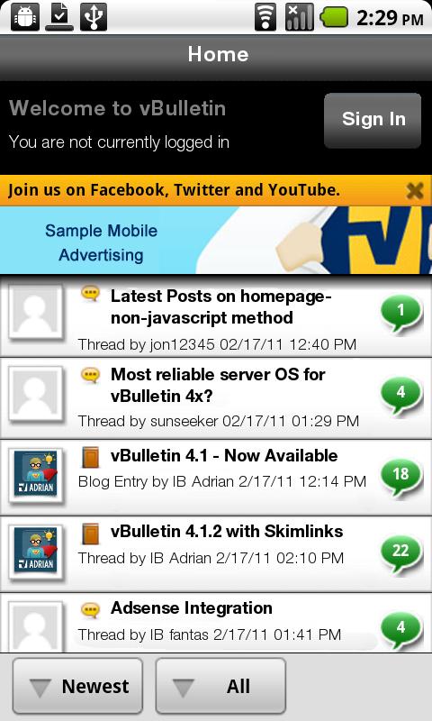 ApriliaForum Screen 2