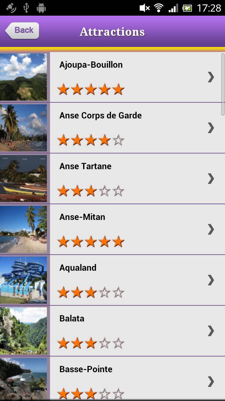 Martinique Offline Guide Screen 3