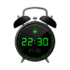 Alarm clock black style