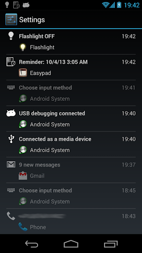 Notifications History