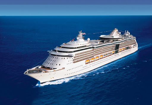 Serenade-of-the-Seas-aerial-1 - Serenade of the Seas sails the Caribbean. Itineraries include ports in St. Kitts, Martinique and Antigua.
