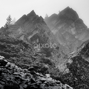 Mountain edges by Stefan Stefanov - Black & White Landscapes