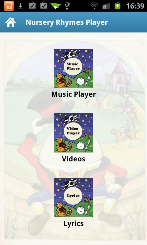 Android application Nursery Rhymes Player screenshort
