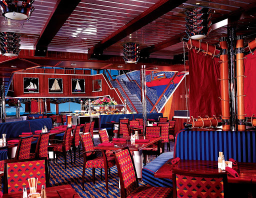 Carnival-Glory-Red-Sail-Restaurant-buffet - Stop in when you'd like at the self-service buffet at Carnival Glory's Red Sail Restaurant. 