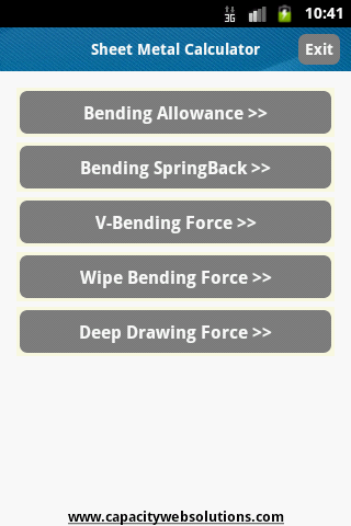 Sheet Metal Calculator App