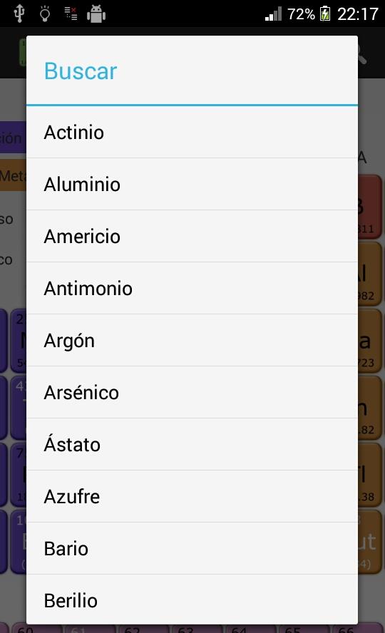   periodická tabuľka – snímka obrazovky 