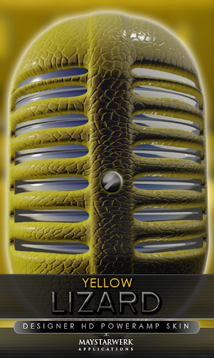 Poweramp skin yellow lizard