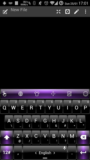 Theme TouchPal Dusk BlackPurpl