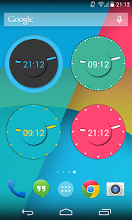 Wow KitKat Clock Widgets - screenshot thumbnail