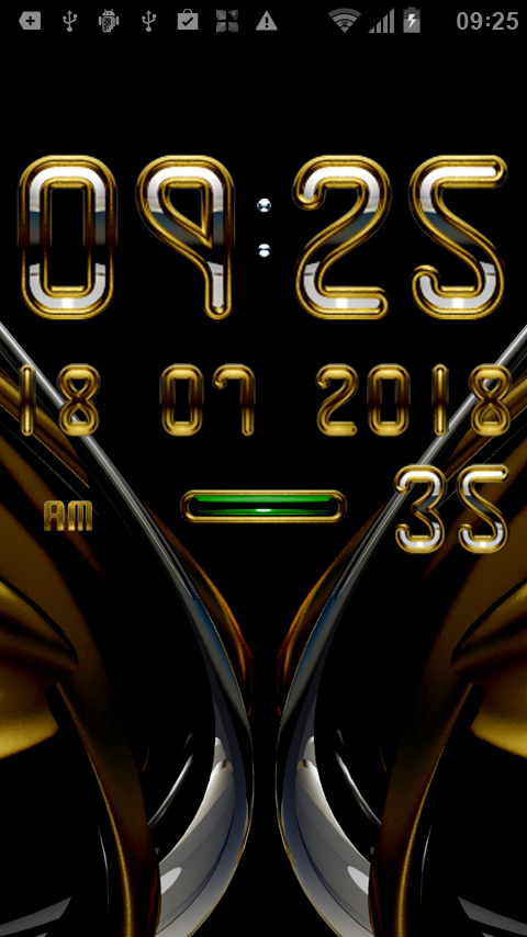 ROYCE Digital Clock Widget Screen 2