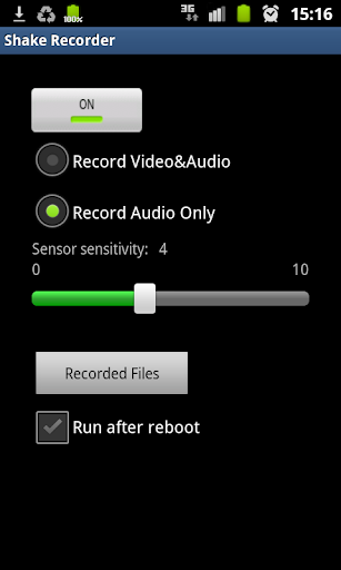 Instant Shake Recorder