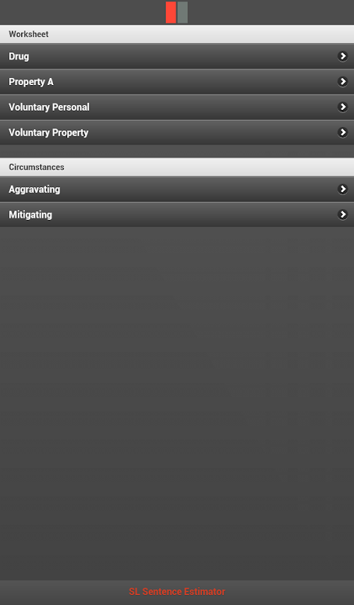 Android application Sentence Estimator screenshort