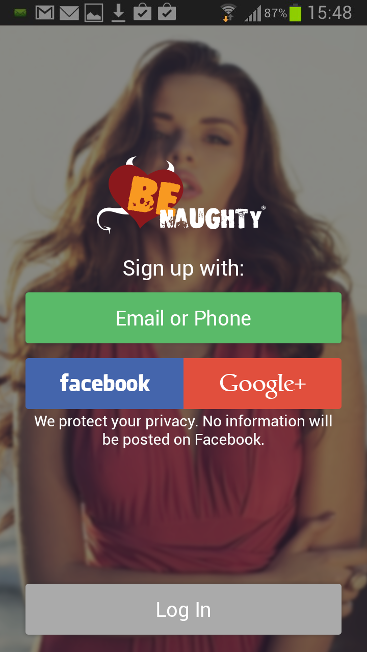 BeNaughty Online Dating App (Android) reviews at Android Quality Index