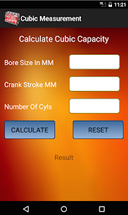 Calculate Cubic Capacity Screenshots 1