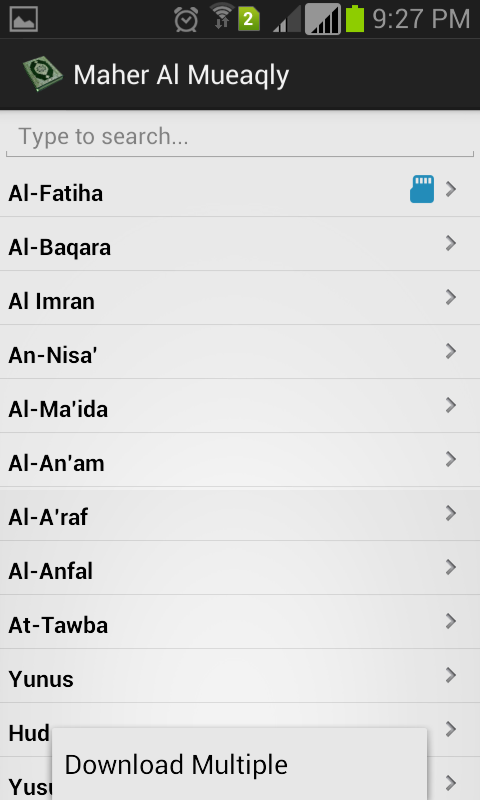 Holy Quran (HD) Screen 3