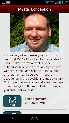 Professional On Call Psychic.