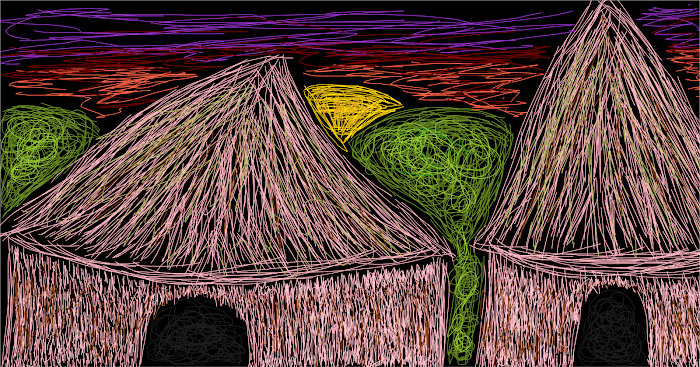 Scribble huts