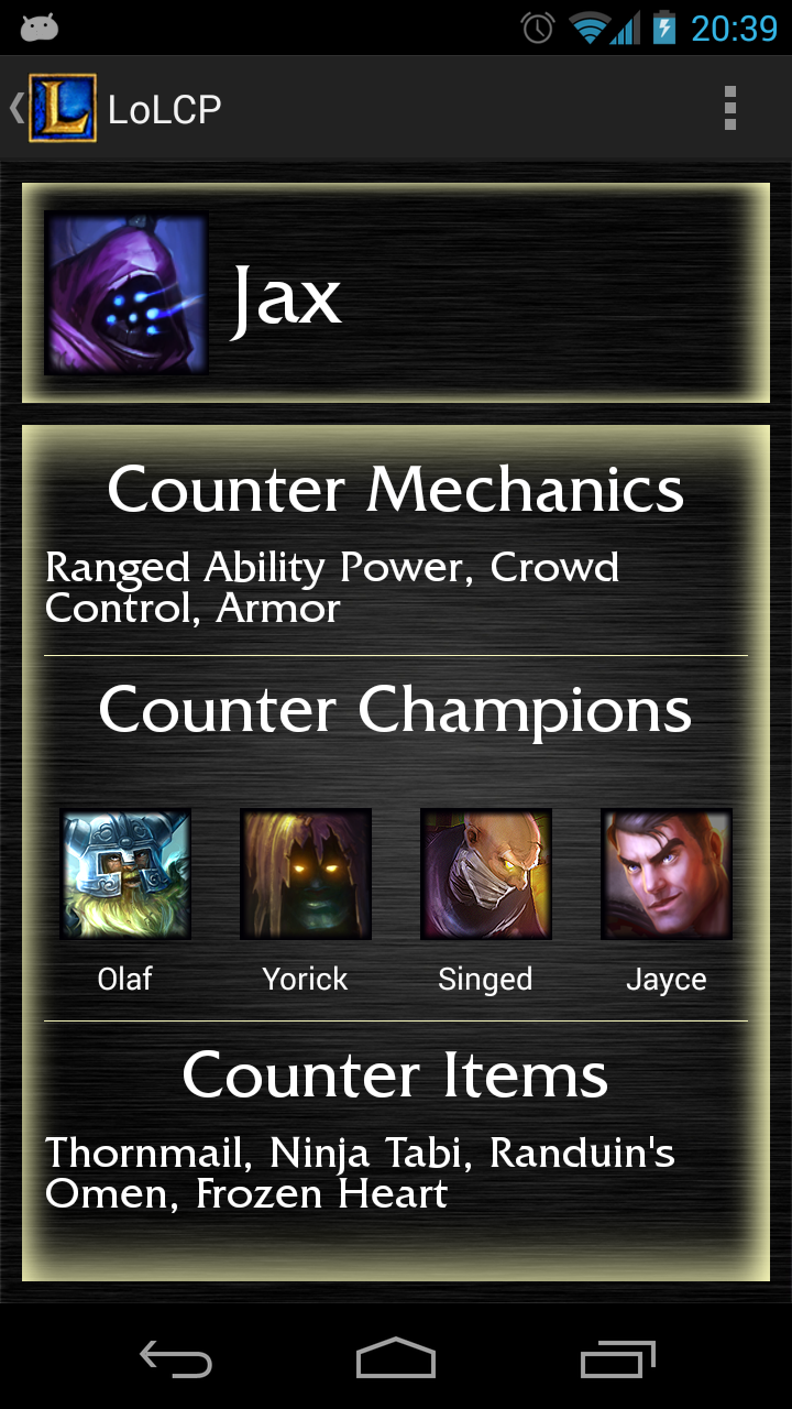 LoL CounterPick Screen 3