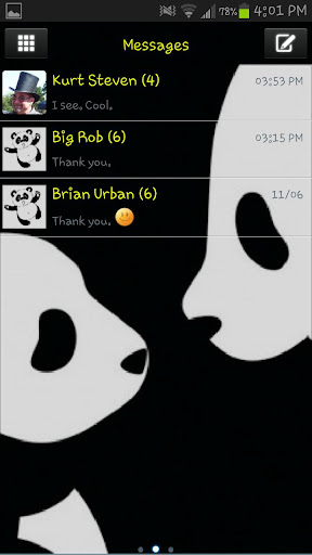 Panda Theme Go SMS