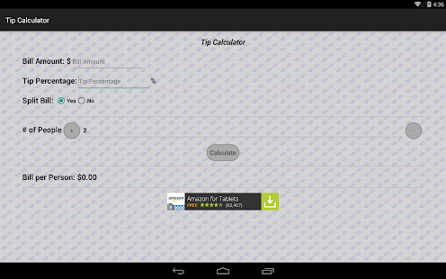 Tip Calculator Screenshots 1