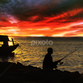Fisherman by Anthony Bagaskara - Landscapes Travel