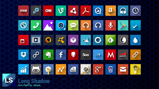 Long Shadow Icon Pack