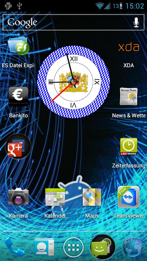Bayern clock widget Screen 3