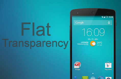 Lastest Flat Transparency Theme APK