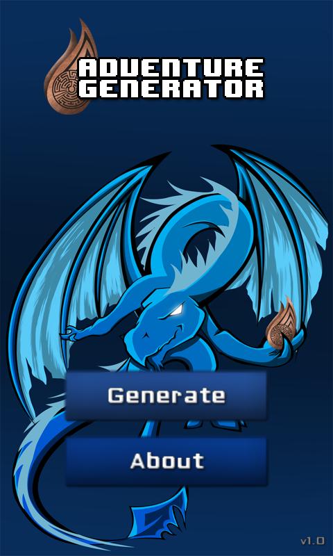 Android application Adventure Generator screenshort