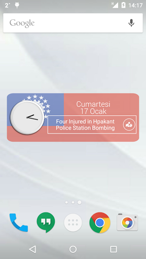 Myanmar Clock RSS Widget