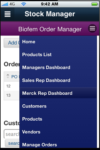 Biofem Stock Control