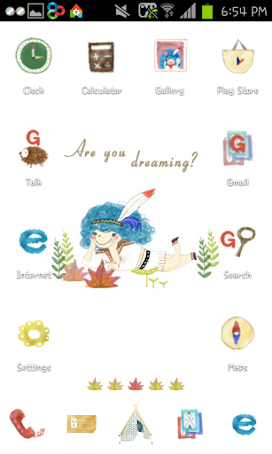 Indian child GO launcher theme