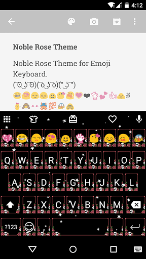 Noble Rose Emoji Keyboard