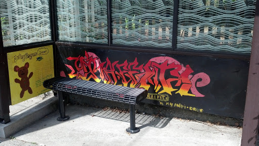 Graffiti is my Anti Drug Bus Stop Mural