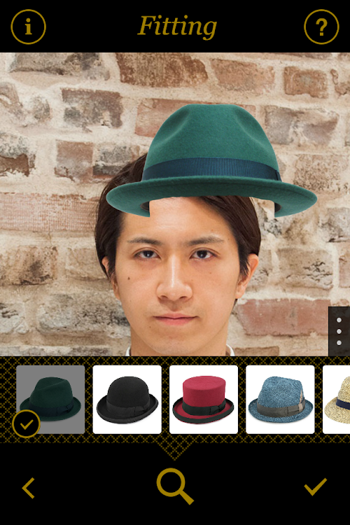 Android application CA4LA バーチャルフィッティング screenshort