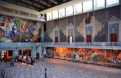 The Grand Hall of Oslo City Hall, Norway.