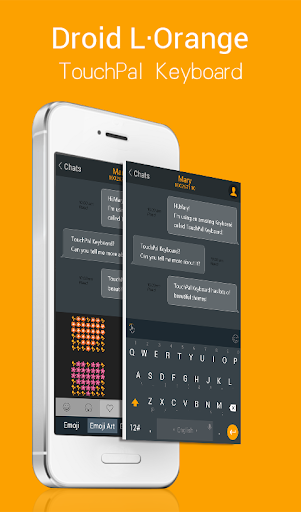 TouchPal Droid L Orange Theme