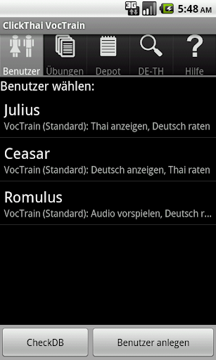 ClickThai Vokabel-Trainer DE