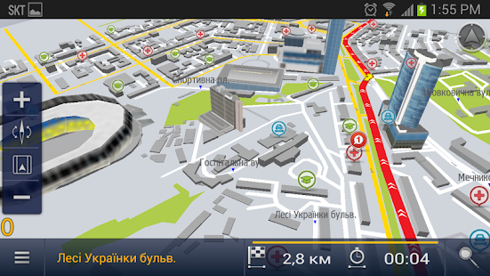 E2M Карт Бланш Украина: GPS Screenshot