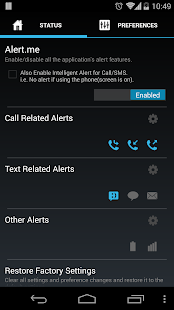 Missed Call/SMS Alert.me - screenshot thumbnail