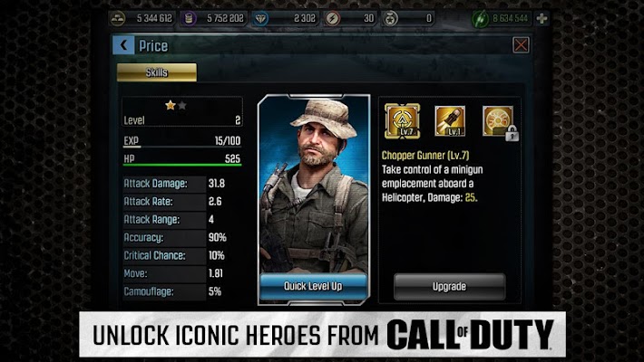 Chamada of Duty ®: Heroes - captura de tela