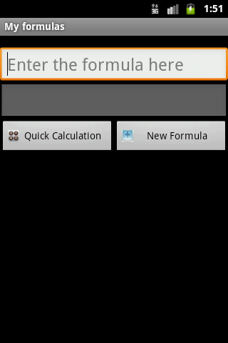 My formulas