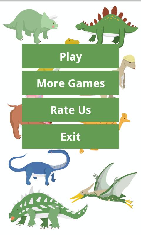Android application Dinosaurs Matching Game screenshort