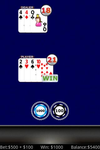 Perfect Pairs Blackjack Screen 3