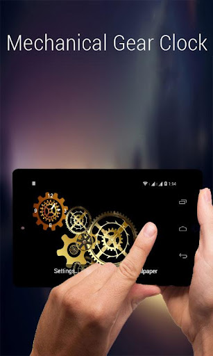 【免費個人化App】Mechanical Gear Clock LiveWP-APP點子