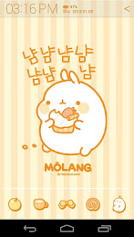 Molang Donut Yellow Atom theme poster 3